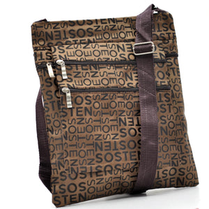 Borsello Uomo firmato Gyoiamea logato Resistente multi tasche sportivo multitasche tessuto tecnico nylon