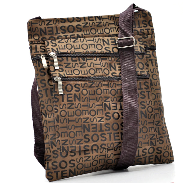 Borsello Uomo firmato Gyoiamea logato Resistente multi tasche sportivo multitasche tessuto tecnico nylon