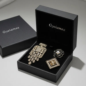 Set Spille Gioiello Stile Vintage per Cappotto e Blazer - Collezione Symphony "Parisian Chic"