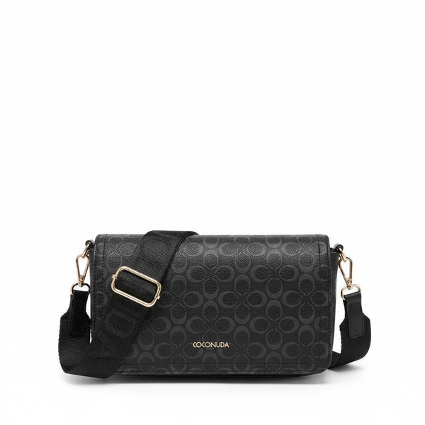Borsa firmata COCONUDA Colletion donna spalla a tracolla simil pelle nuova fantasia logo tote bag scritte