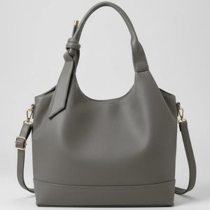 La Deliziosa - Borsa firmata Gyoiamea shopping a spalla manici nodo simil pelle morbida