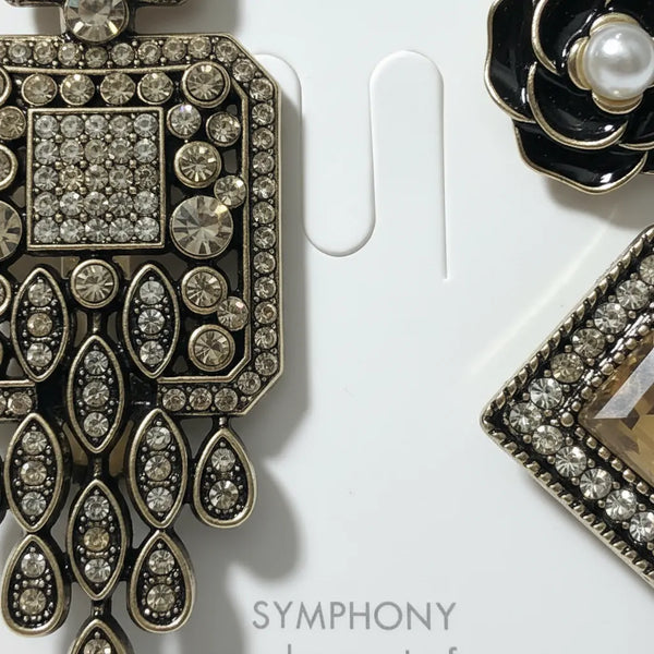 Set Spille Gioiello Stile Vintage per Cappotto e Blazer - Collezione Symphony "Parisian Chic"