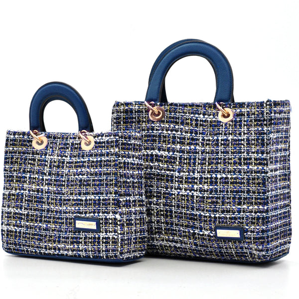 Borsa CHARRO in tessuto TWEED bouclé raffinato