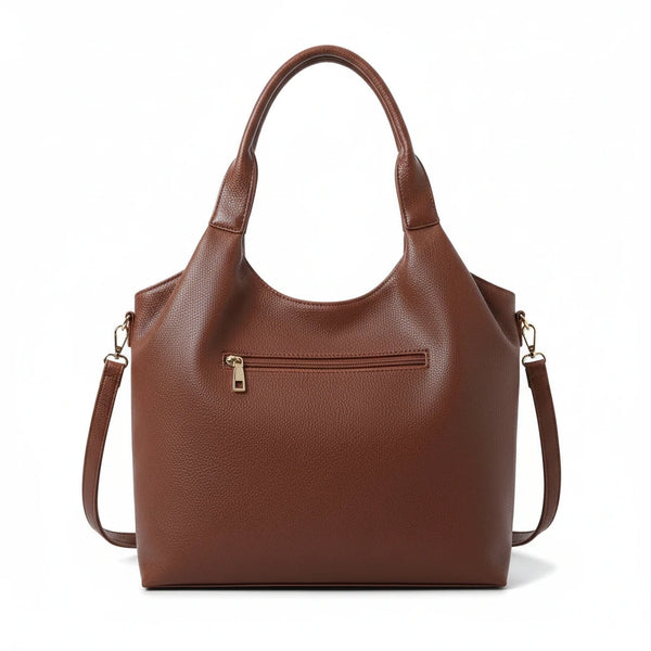 La Deliziosa - Borsa firmata Gyoiamea shopping a spalla manici nodo simil pelle morbida