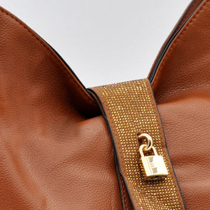 CHARRO - Borsa sacco a spalla grande cinghia tracolla casual simil pelle mono manico nuova