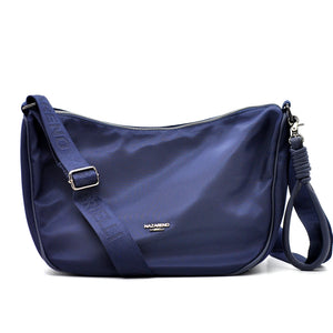 Borsa donna firmata NAZARENO GABRIELLI nuova sportiva passeggio mezzaluna nylon impermeabile tracolla