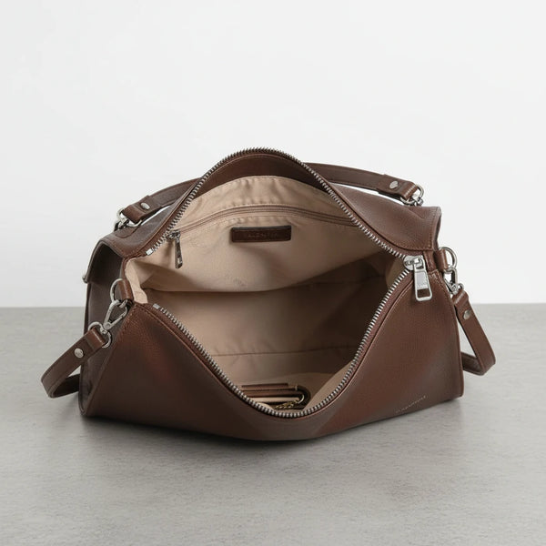 Valentini - Borsa firmata a sacco spalla mono manico simil pelle secchio grande elegante capiente