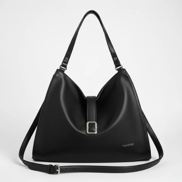 Valentini - Borsa firmata a sacco spalla mono manico simil pelle secchio grande elegante capiente