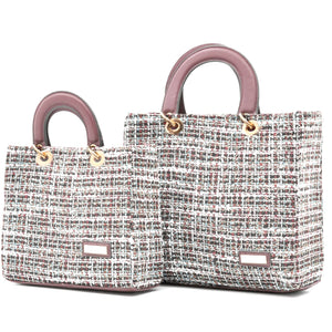 Borsa CHARRO in tessuto TWEED bouclé raffinato