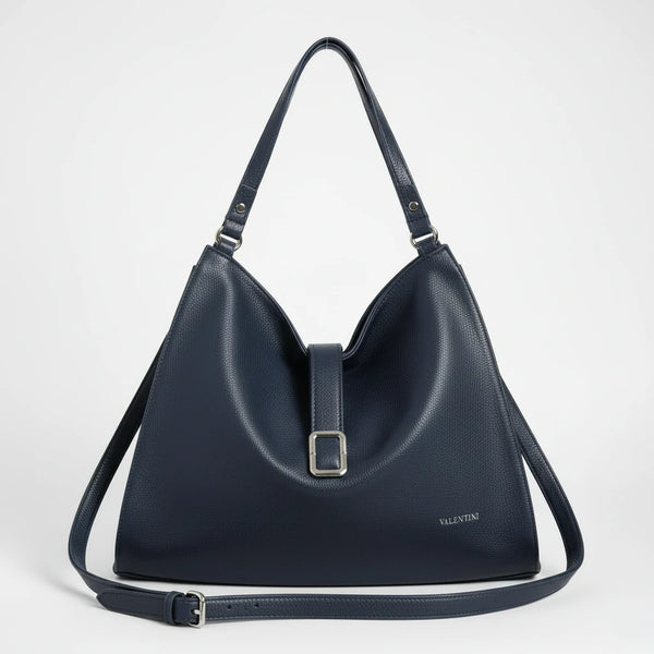 Valentini - Borsa firmata a sacco spalla mono manico simil pelle secchio grande elegante capiente