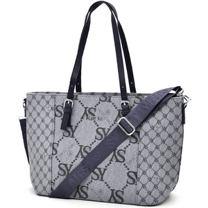 Borsa donna firmata Sweet Years in simil pelle grande tote shopping con tracolla e spalla