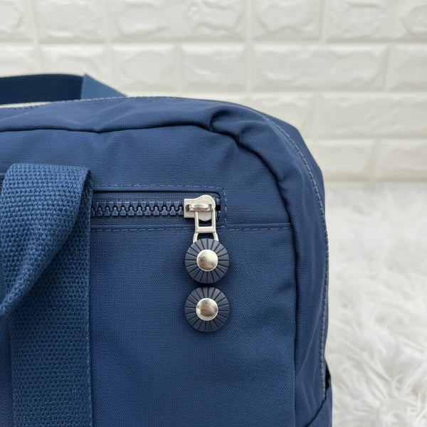 Zaino Donna in Nylon Impermeabile Multitasche  Leggero e Resistente, Tessuto Effetto Stropicciato. Ideale per Scuola, Viaggio e Lavoro