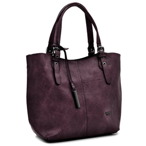 Borsa firmata Nazareno Gabrielli + pochette OMAGGIO donna spalla shopping capiente simil pelle venata coconuda