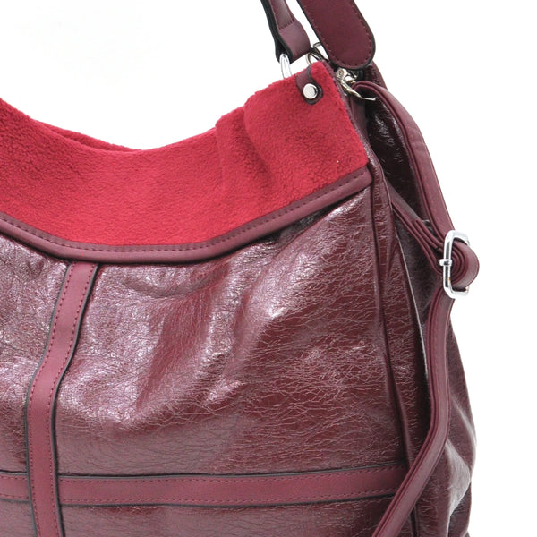 CHARRO - Borsa + OMAGGIO pochette morbida a sacco hobo capiente unica tinta nuovo mono manico