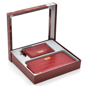 Set regalo Coveri Collection - portafoglio + portamonete / porta carte donna squame squamato