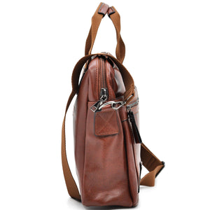 Borsa unisex firmato B. Cavalli Cartella Tracolla in simil pelle nuovo ufficio Marrone — Ventiquattrore Casual Business