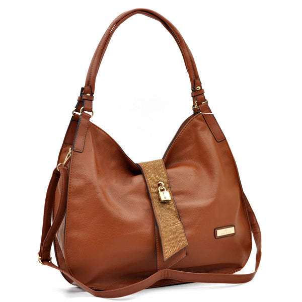 CHARRO - Borsa sacco a spalla grande cinghia tracolla casual simil pelle mono manico nuova