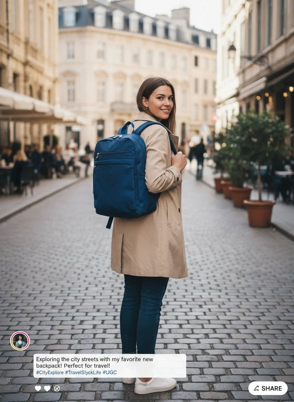 Zaino Donna in Nylon Impermeabile Multitasche  Leggero e Resistente, Tessuto Effetto Stropicciato. Ideale per Scuola, Viaggio e Lavoro