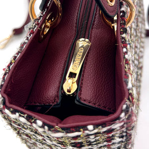 Borsa CHARRO in tessuto TWEED bouclé raffinato
