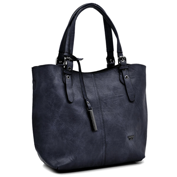 Borsa firmata Nazareno Gabrielli + pochette OMAGGIO donna spalla shopping capiente simil pelle venata coconuda