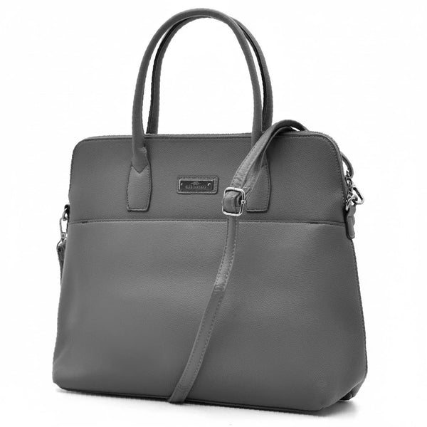 CHARRO - Borsa shopping a spalla grande tracolla casual simil pelle venata ufficio