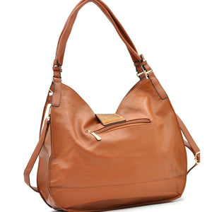 CHARRO - Borsa sacco a spalla grande cinghia tracolla casual simil pelle mono manico nuova