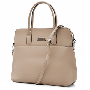 CHARRO - Borsa shopping a spalla grande tracolla casual simil pelle venata ufficio