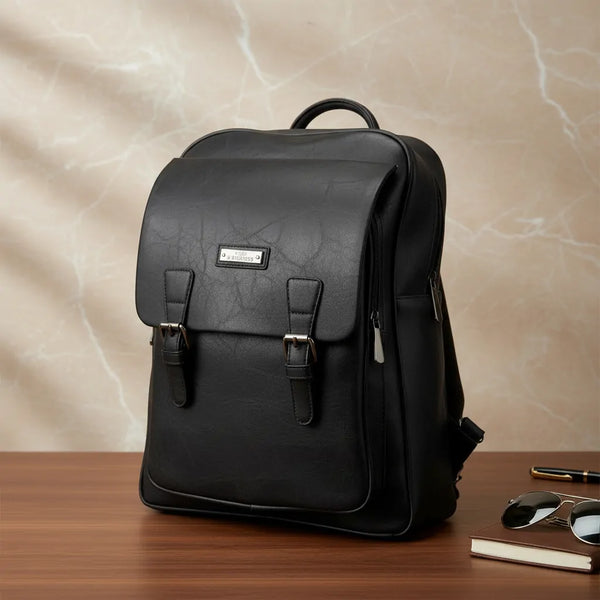 Zaino firmato Charro in Similpelle Vintage Urban Lavoro e Università con Fibbie (32x40x13cm)
