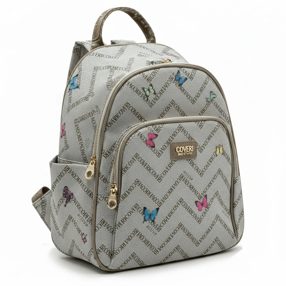 Zaino donna Firmato COVERI ACTIVE limited edition fantasia farfalle