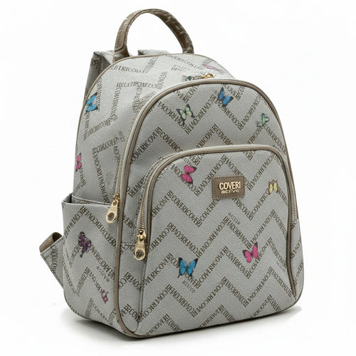 Zaino donna Firmato COVERI ACTIVE limited edition fantasia farfalle
