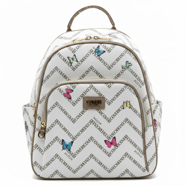 Zaino donna Firmato COVERI ACTIVE limited edition fantasia farfalle