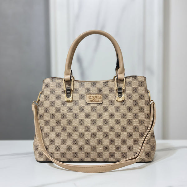 Borsa bauletto Coveri World fantasia logata tote bag firmata