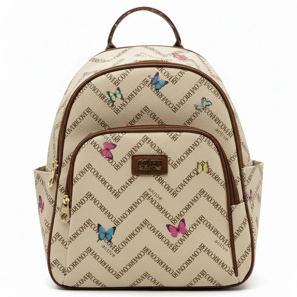 Zaino donna Firmato COVERI ACTIVE limited edition fantasia farfalle
