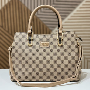 Borsa bauletto Coveri World fantasia logata tote bag firmata