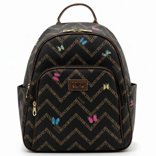 Zaino donna Firmato COVERI ACTIVE limited edition fantasia farfalle