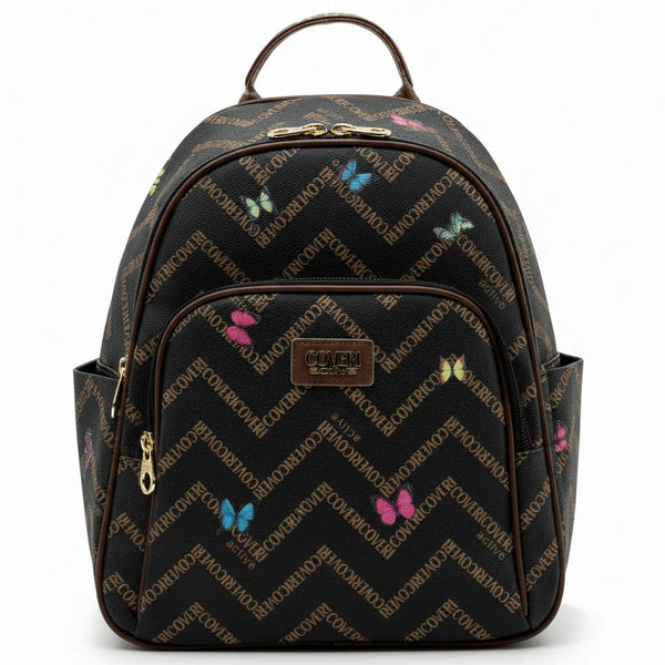 Zaino donna Firmato COVERI ACTIVE limited edition fantasia farfalle