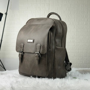Zaino firmato Charro in Similpelle Vintage Urban Lavoro e Università con Fibbie (32x40x13cm)