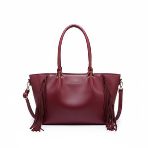 Borsa firmata COCONUDA Colletion donna spalla a tracolla simil pelle nuova shopping frange nappe