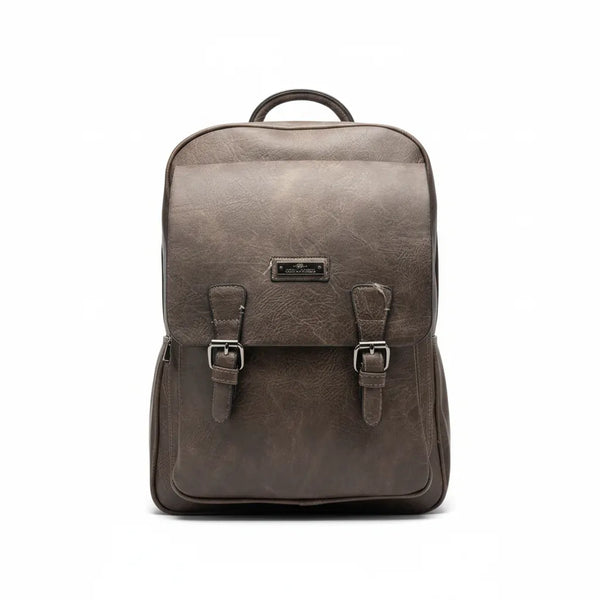 Zaino firmato Charro in Similpelle Vintage Urban Lavoro e Università con Fibbie (32x40x13cm)