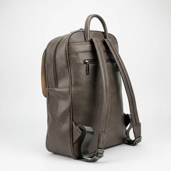 Zaino firmato Charro in Similpelle Vintage Urban Lavoro e Università con Fibbie (32x40x13cm)