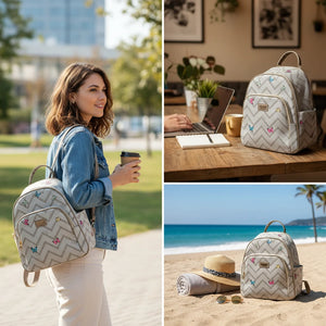 Zaino donna Firmato COVERI ACTIVE limited edition fantasia farfalle