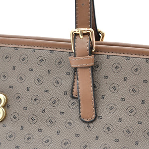 Borsa a spalla shopping tasche Briciole Firenze grande donna fantasia kakhi