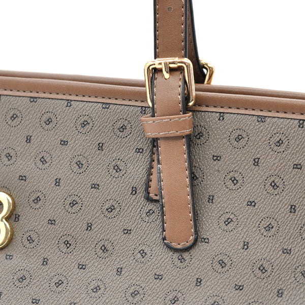 Borsa a spalla shopping tasche Briciole Firenze grande donna fantasia kakhi