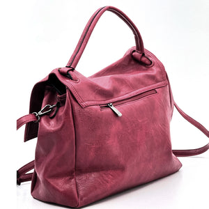 NAZARENO GABRIELLI - Borsa multitasche firmata giornaliera elegante 3 zip platta bauletto capiente