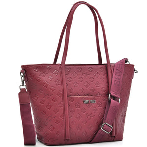 Borsa firmata SWEET YEARS in simil pelle pregiata tasche con cerniera fantasia logata originale