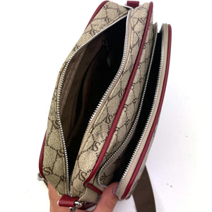 Borsa tracolla firmata SWEET YEARS in simil pelle pregiata tasche con cerniera fantasia logata originale