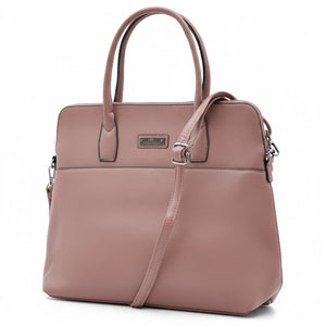 CHARRO - Borsa shopping a spalla grande tracolla casual simil pelle venata ufficio