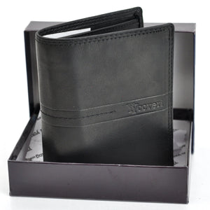 Portafoglio a libro trifold vera pelle uomo firmato yyCOVERI porta carte ribaltina morbido