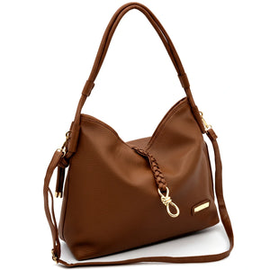 CHARRO - Borsa morbida a sacco hobo capiente unica tinta nuovo monomanico