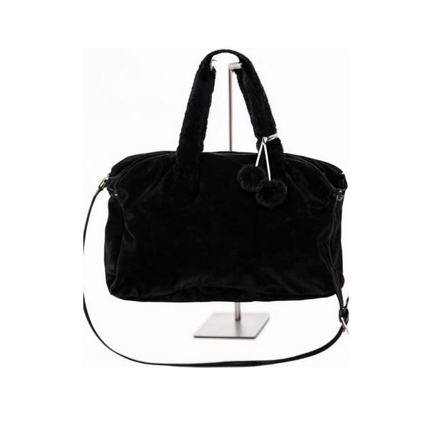 Borsa pelosa pelo eco pelliccia morbida shopping bauletto nuova spalla tracolla